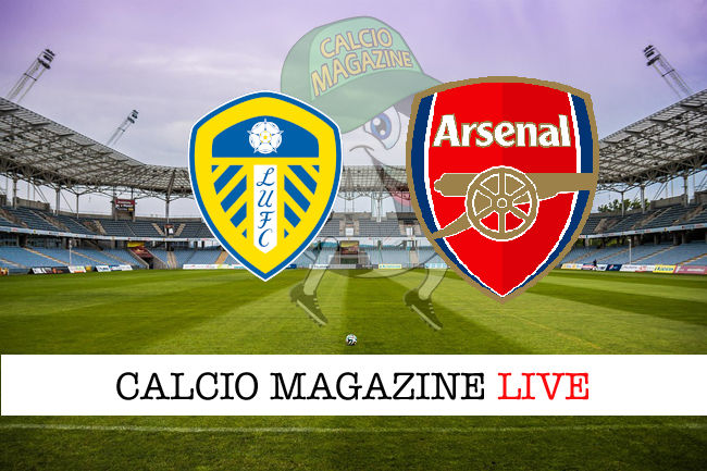 Leeds Arsenal cronaca diretta live risultato in tempo reale