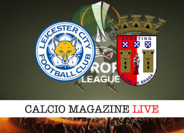 Leicester Sporting Braga cronaca diretta live risultato in tempo reale