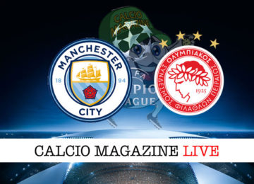 Manchester City Olympiacos cronaca diretta live risultato in tempo reale