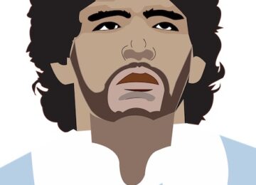 maradona caricatura