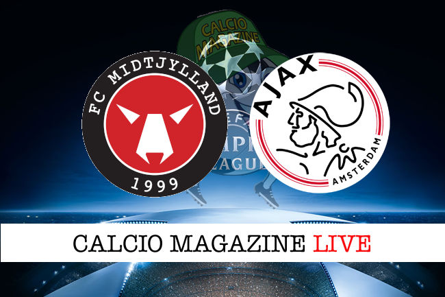 Midtjylland Ajax cronaca diretta live risultato in tempo reale