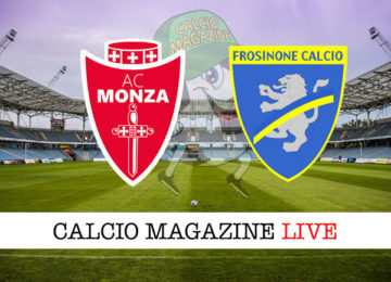 Monza Frosinone cronaca diretta live risultato in tempo reale