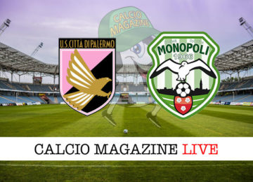 Palermo Monopoli cronaca diretta live risultato in tempo reale