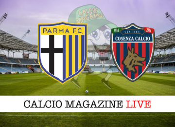 Parma Cosenza cronaca diretta live risultato in tempo reale