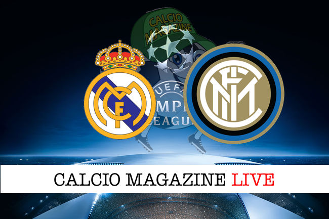 Real Madrid Inter cronaca diretta live risultato in tempo reale