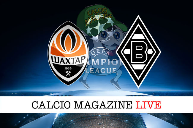 Shakhtar Donetsk Borussia-mgladbach cronaca diretta live risultato in tempo reale