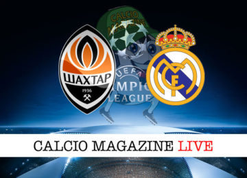 Shakhtar Donetsk Real Madrid cronaca diretta live risultato in tempo reale