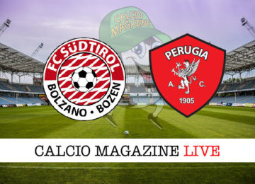 Sudtirol Perugia cronaca diretta live risultato in tempo reale