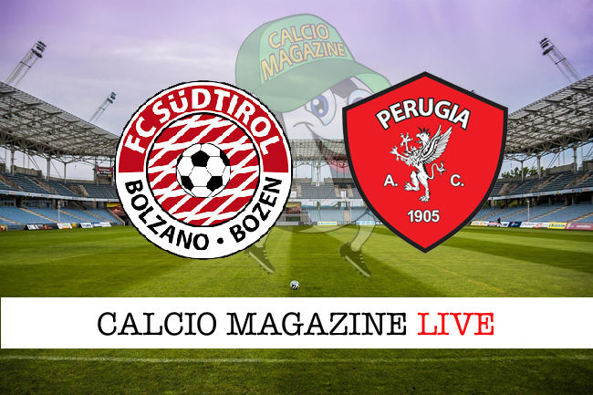 Sudtirol Perugia cronaca diretta live risultato in tempo reale