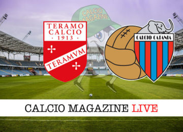 Teramo Catania cronaca diretta live risultato in tempo reale