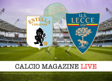 Virtus Entella Lecce cronaca diretta live risultato in tempo reale