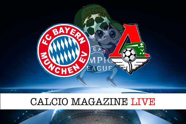 Bayern Monaco Lokomotiv Mosca cronaca diretta live risultato in tempo reale