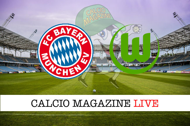 Bayern Monaco Wolfsburg cronaca diretta live risultato in tempo reale