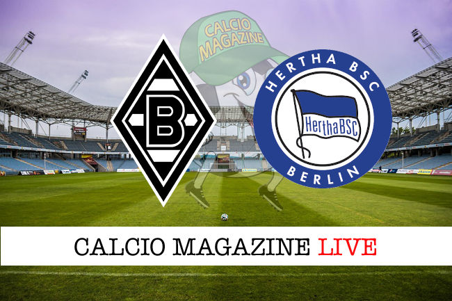 Borussia Monchengladbach Hertha Berlino cronaca diretta live risultato in tempo reale