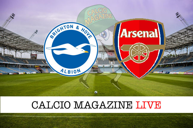 Brighton Arsenal cronaca diretta live risultato in tempo reale