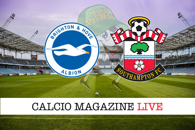 Brighton Southampton cronaca diretta live risultato in tempo reale