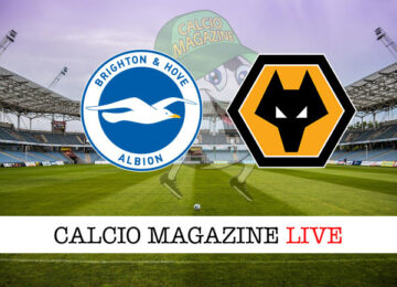 Brighton Wolverhampton cronaca diretta live risultato in tempo reale