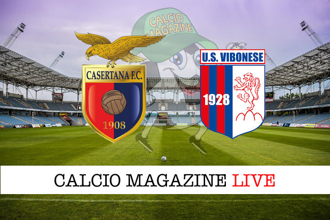 Casertana Vibonese cronaca diretta live risultato in tempo reale