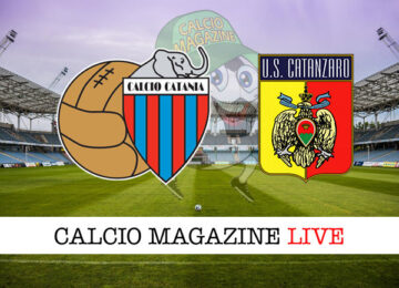 Catania Catanzaro cronaca diretta live risultato in tempo reale
