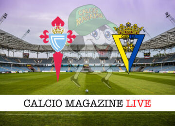 Celta Vigo Cadice cronaca diretta live risultato in tempo reale