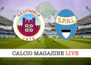 Cittadella SPAL cronaca diretta live risultato in tempo reale