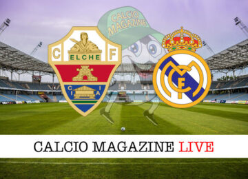 Elche Real Madrid cronaca diretta live risultato in tempo reale