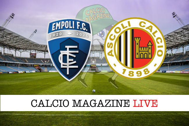 Empoli Ascoli cronaca diretta live risultato in tempo reale