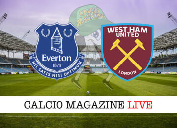 Everton West Ham cronaca diretta live risultato in tempo reale