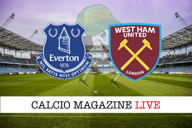 Everton West Ham cronaca diretta live risultato in tempo reale