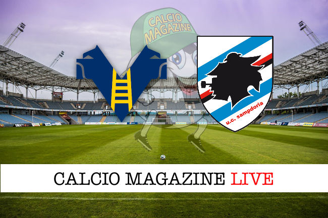 Hellas Verona Sampdoria cronaca diretta live risultato in tempo reale