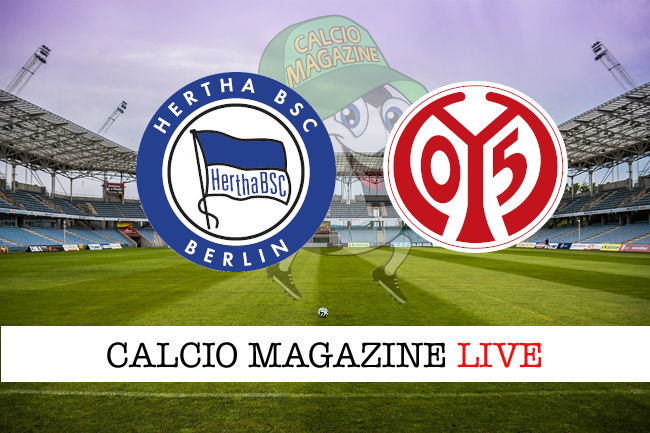 Hertha Berlino Mainz cronaca diretta live risultato in tempo reale