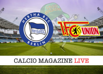 Hertha Berlino Union Berlino cronaca diretta live risultato in tempo reale