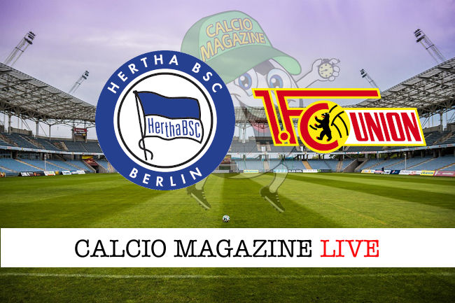 Hertha Berlino Union Berlino cronaca diretta live risultato in tempo reale