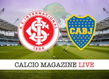 Internacional Boca Juniors cronaca diretta live risultato in tempo reale