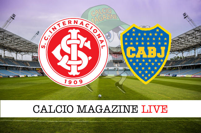 Internacional Boca Juniors cronaca diretta live risultato in tempo reale