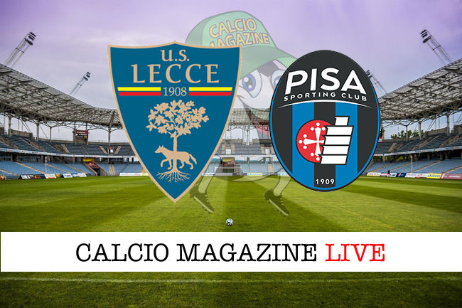 Lecce Pisa cronaca diretta live risultato in tempo reale