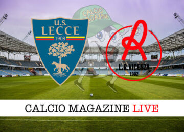 Lecce Vicenza cronaca diretta live risultato in tempo reale