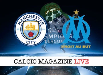 Manchester City Marsiglia cronaca diretta live risultato in tempo reale