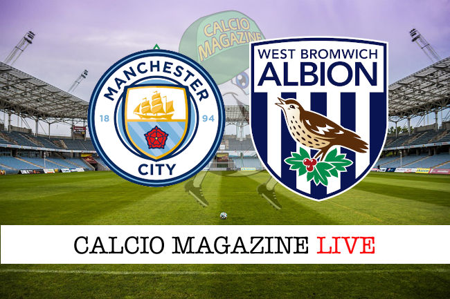 Manchester City West Bromwich cronaca diretta live risultato in tempo reale