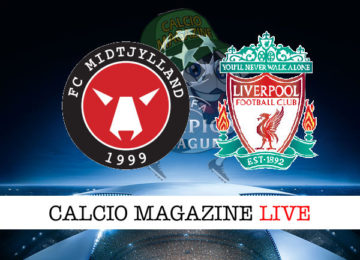 Mitjylland Liverpool cronaca diretta live risultato in tempo reale