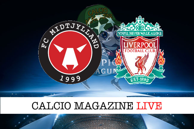 Mitjylland Liverpool cronaca diretta live risultato in tempo reale