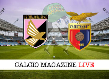 Palermo Casertana cronaca diretta live risultato in tempo reale