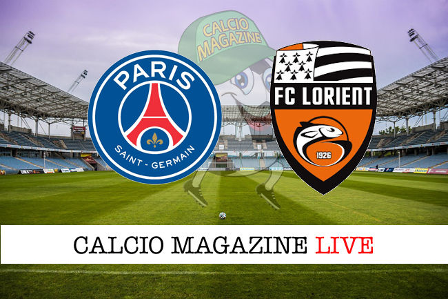 PSG Lorient cronaca diretta live risultato in tempo reale