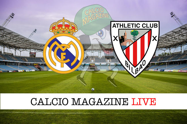 Real Madrid Athletic Bilbao cronaca diretta live risultato in tempo reale