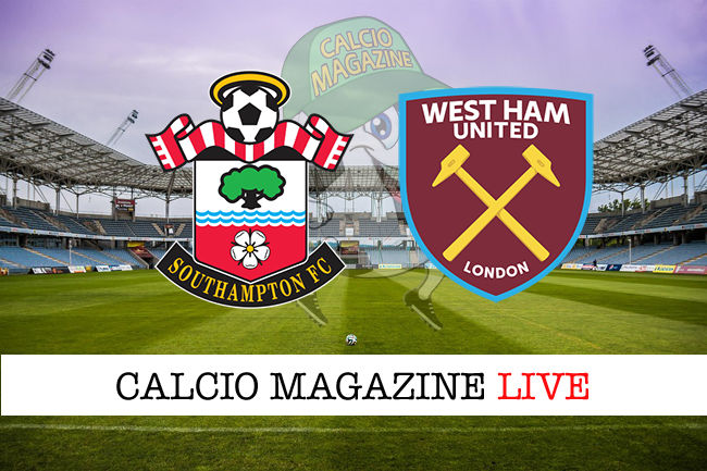 Southampton West Ham cronaca diretta live risultato in tempo reale