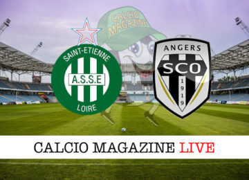 St Etienne Angers cronaca diretta live risultato in tempo reale