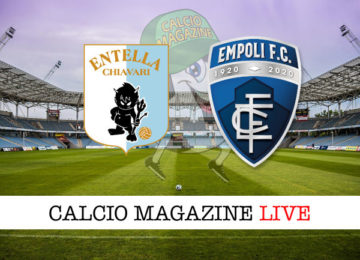 Virtus Entella Empoli cronaca diretta live risultato in tempo reale