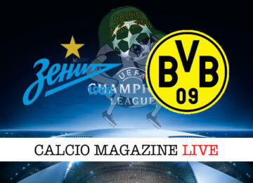 Zenit Borussia Dortmund cronaca diretta live risultato in tempo reale