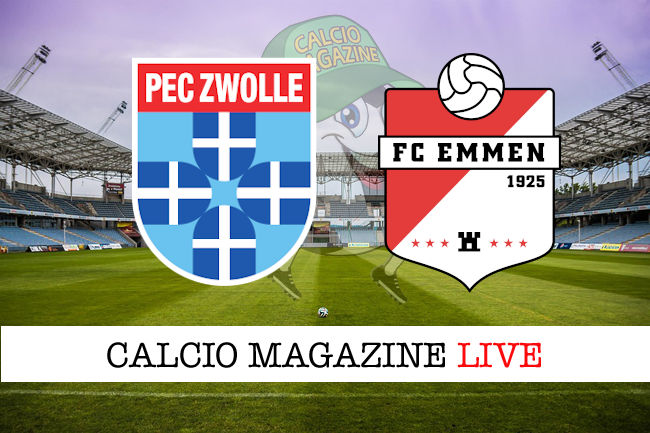 Zwolle FC Emmen cronaca diretta live risultato in tempo reale