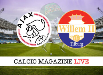 Ajax Willem II cronaca diretta live risultato in tempo reale